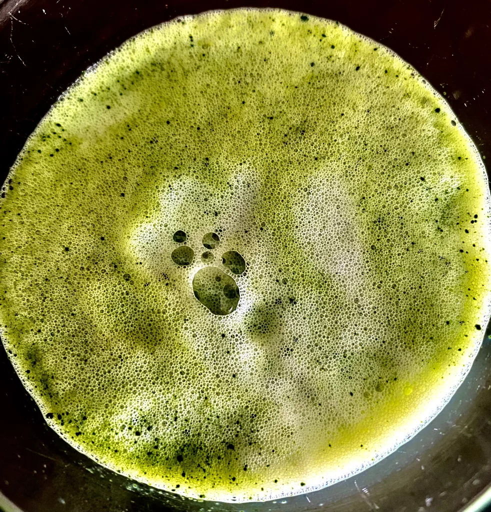 espumador leche matcha & co preparacion