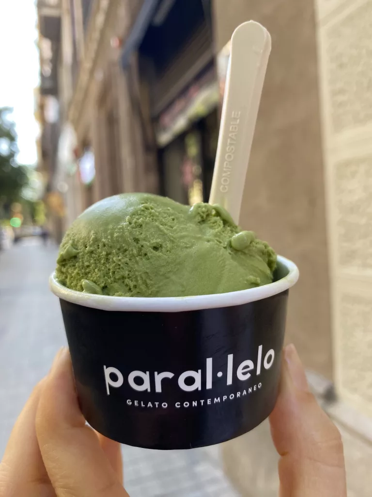 helados de matcha en Barcelona