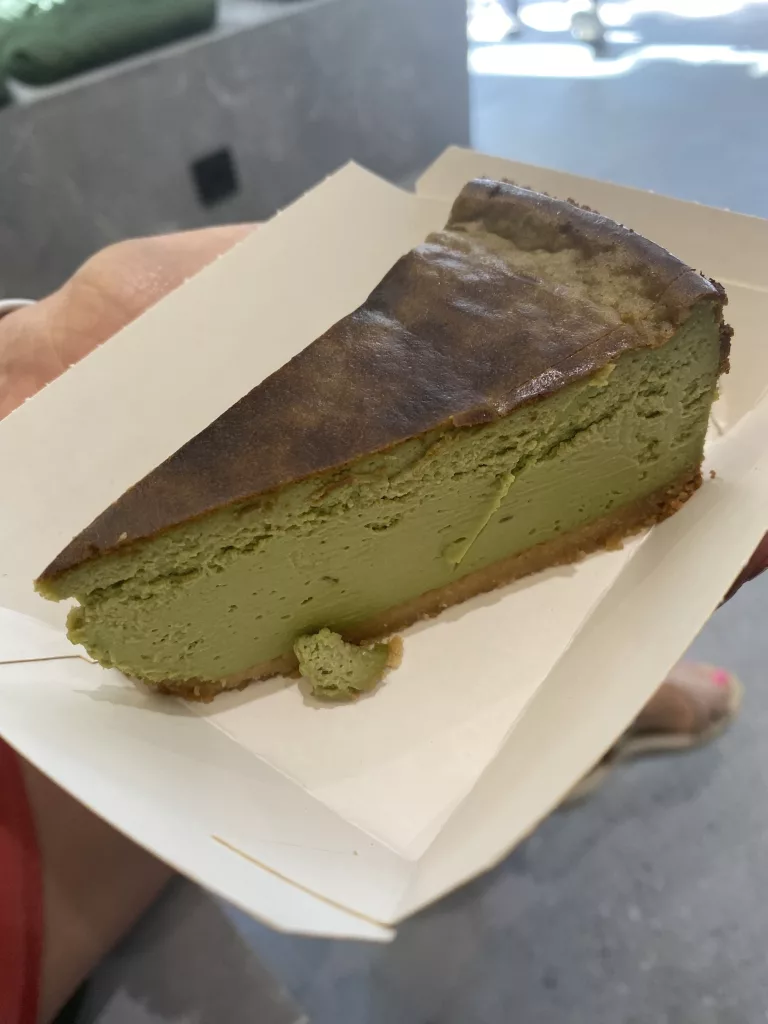 Cheese cake matcha crew barcelona